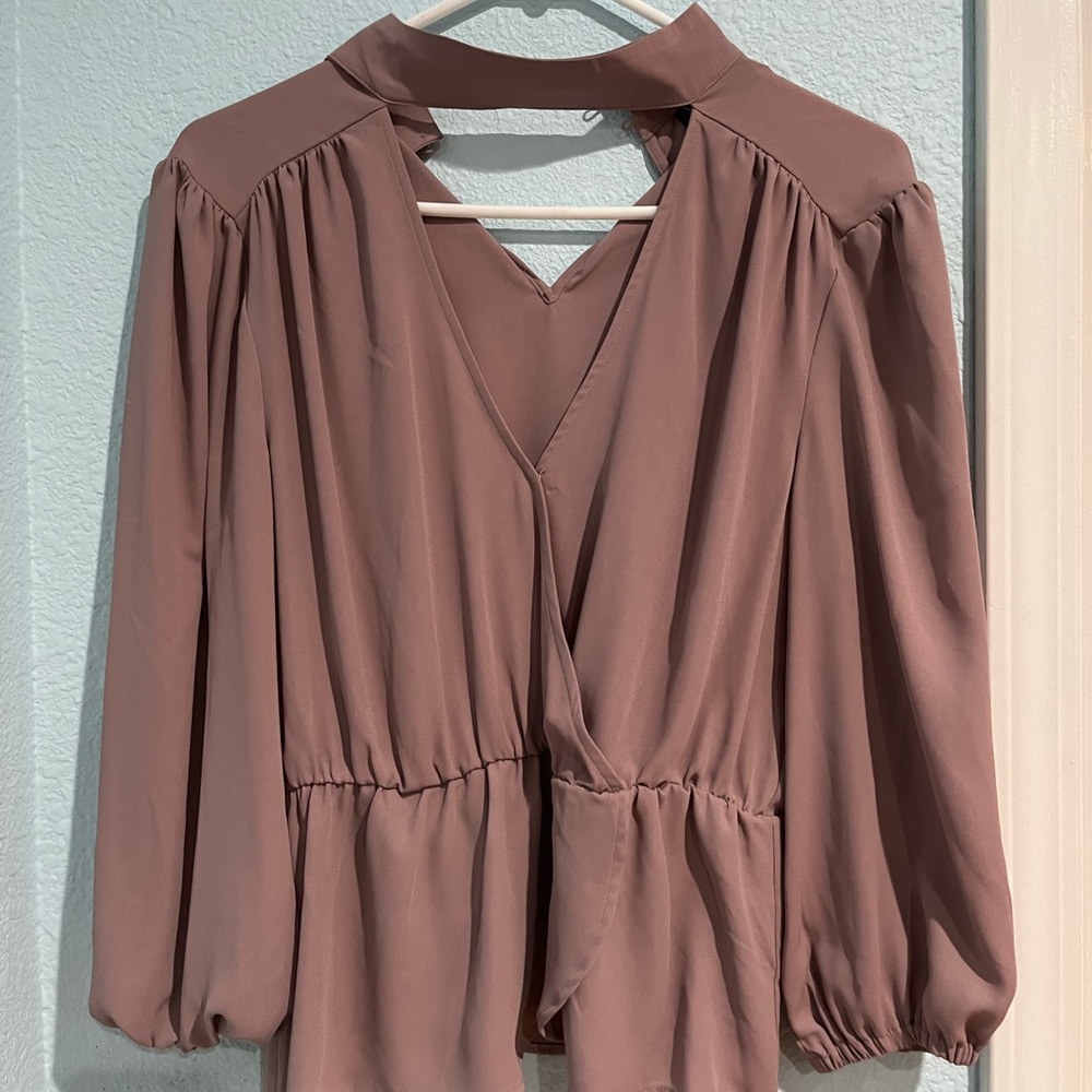 Women’s S size NY&C silk peplum blouse